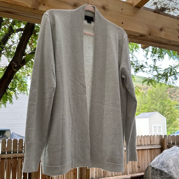 J. Crew NWOT Italian Cashmere Long Open Front Cardigan Sweater Medium - Picture 11 of 16